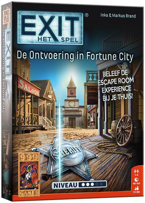 EXIT - De Ontvoering in Fortune City | 999 Games -, Hobby en Vrije tijd, Gezelschapsspellen | Bordspellen, Nieuw, Verzenden