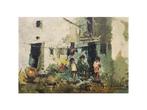 Miguel Lapiedra Blasco (XX) - Children hanging clothes