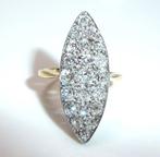 Ring - 18 karaat Geel goud, Platina - 1.50ct. tw. Diamant, Nieuw