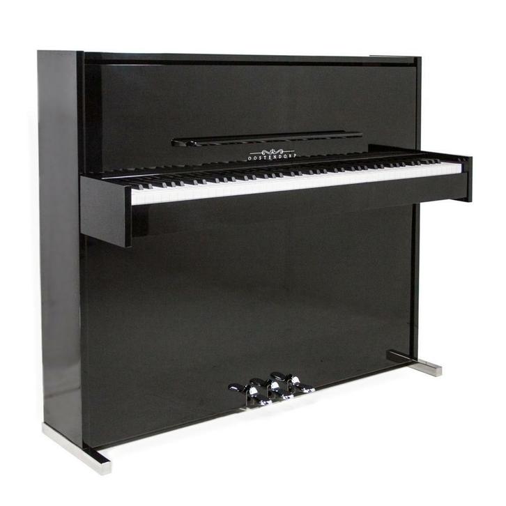Elektrische piano in akoestische Kast met 5 jaar garantie!, Muziek en Instrumenten, Piano's, Piano, Zwart, Nieuw, Hoogglans, Ophalen