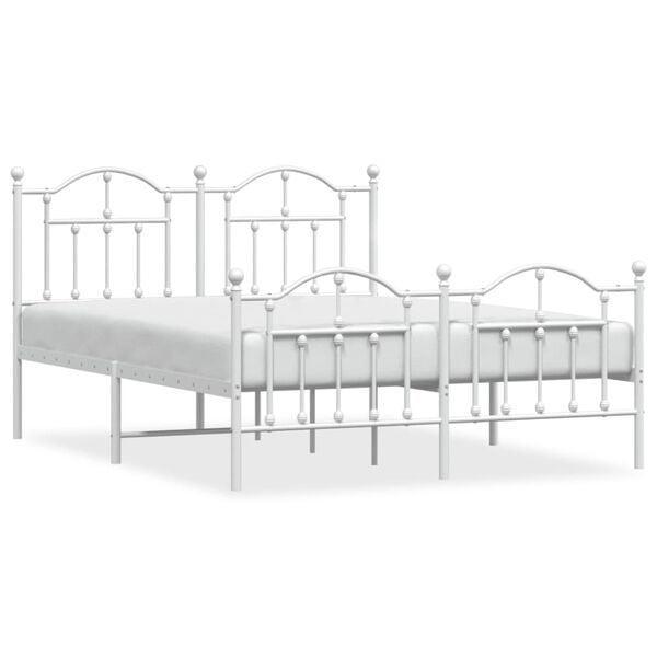 Bedframe Metaal Wit 140x190 | Retourdeal 64% Korting, Huis en Inrichting, Slaapkamer | Bedden, 140 cm, 190 cm of minder, Wit, Nieuw
