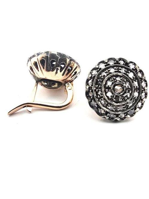 Oorbellen - 14 karaat Geel goud - 0.80ct. tw. Diamant, Sieraden, Tassen en Uiterlijk, Oorbellen