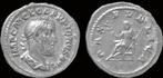 238ad Roman Pupienus Ar denarius Pax seated left zilver, Postzegels en Munten, Verzenden