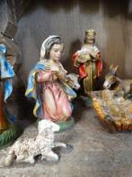Kerststal (12) - Composiet - Kerststal 11 beeldjes, Antiek en Kunst