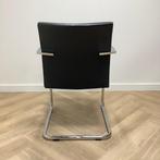 Artifort design stoelen, Wolfgang Mezger, zwart leder -, Huis en Inrichting, Stoelen, Gebruikt, Zwart, Leer, Ophalen of Verzenden