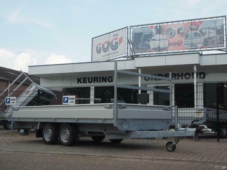 Henra plateauwagen 401x202 parabolic sledes demo, Auto diversen, Aanhangers en Bagagewagens, Nieuw, Ophalen of Verzenden