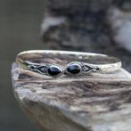 Zilveren edelsteen armband Vanida Black Onyx, Nieuw, Verzenden