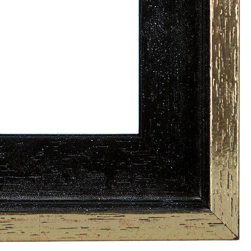 Baklijst 50x70 cm Zwart/Goud, Huis en Inrichting, Woonaccessoires | Lijsten, Ophalen of Verzenden