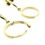 Gouden schakel oorbellen, Sieraden, Tassen en Uiterlijk, Ophalen of Verzenden, Gebruikt, Overige kleuren, Goud