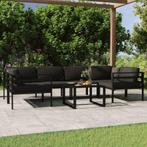 vidaXL 7-delige Loungeset met kussens aluminium, Tuin en Terras, Tuinsets en Loungesets, Verzenden, Nieuw, Aluminium, Loungeset