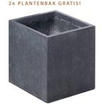2e Plantenbak gratis 50x50x50 cm Antraciet - Actie, Verzenden, Nieuw, Vierkant