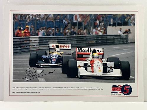 Williams - Monaco Grand Prix - Nigel Mansell & Ayrton Senna, Verzamelen, Automerken, Motoren en Formule 1