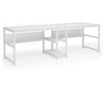 Tweepersoons Bureau met Boekenplank – Dubbel Werkstation, Verzenden, Nieuw