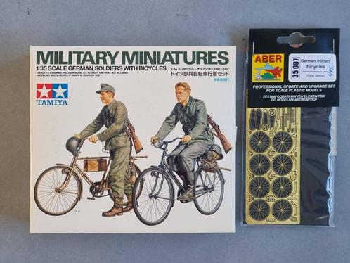 Tamiya 35240 Soldiers with Bicycles 1:35 + Aber PE set, Hobby en Vrije tijd, Modelbouw | Figuren en Diorama's, Verzenden