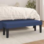 vidaXL Bankje 100x30x30 cm stof blauw, Verzenden, Nieuw, Stof, Minder dan 150 cm