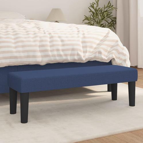 vidaXL Bankje 100x30x30 cm stof blauw, Huis en Inrichting, Banken | Bankstellen, Nieuw, Minder dan 150 cm, Stof, Verzenden
