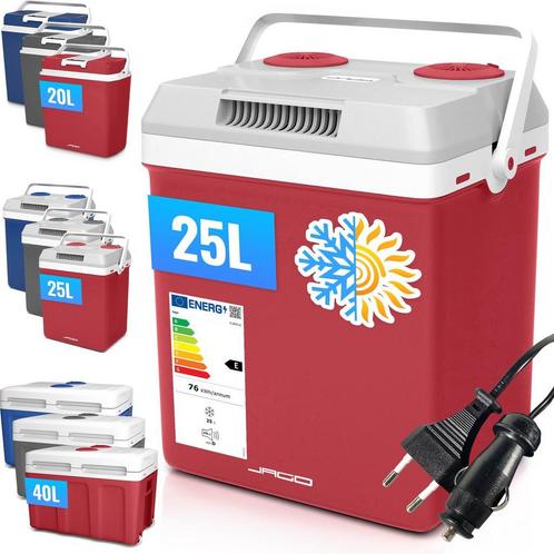Jago® Koelbox - 25l, Draaggreep, 12/220V Auto- en stopcontac, Hobby en Vrije tijd, Overige Hobby en Vrije tijd, Nieuw, Verzenden