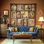 Decoratief paneel Ritratti di maestosità Leonine, Antiek en Kunst