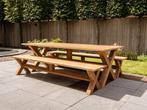 8 persoons picknickset | Duurzaam Teak | direct leverbaar |, Tuin en Terras, Ophalen of Verzenden, Nieuw, Rechthoekig, Hout