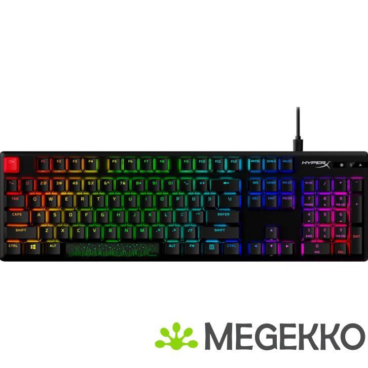 HyperX Alloy Origins PBT Zwart - HyperX Red, Computers en Software, Toetsenborden, Nieuw, Verzenden
