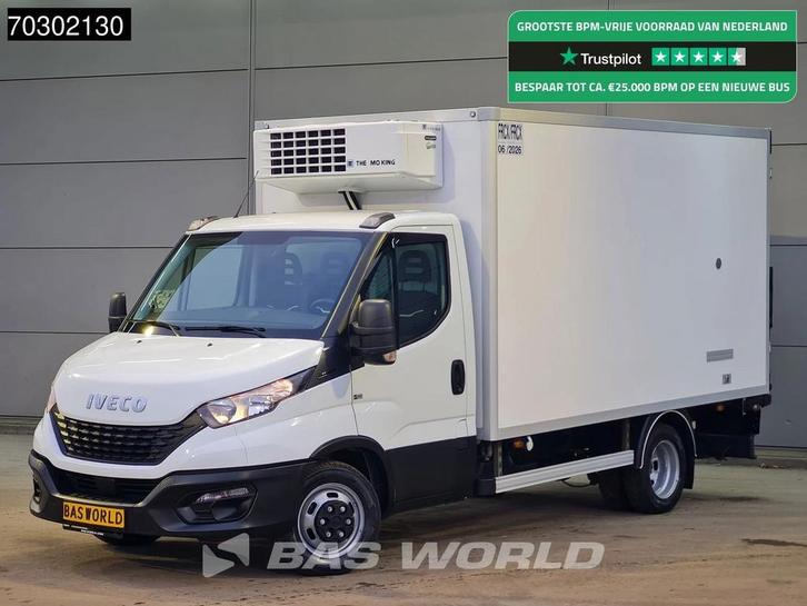 Iveco Daily 35C14 Bi-Temp Koelwagen Vriezer Zijdeur Achterde, Auto's, Bestelauto's, Lease, Handgeschakeld, Financial lease, Wit