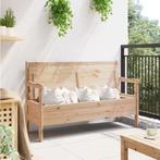 3-Zits Grenenhouten Tuinbank met Opbergruimte, Tuin en Terras, Verzenden, Nieuw