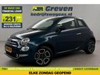 Fiat 500 1.0 Hybrid Club LED Clima Cruise Carplay PDC €231pm, Auto's, Blauw, Handgeschakeld, Nieuw, Hybride Elektrisch/Benzine