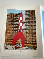 Tintin - Epreuve dimpression couleurs - double page en, Nieuw