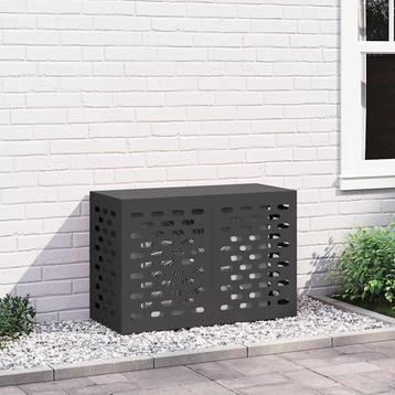 vidaXL Airconditioner hoes Zwart 90 x 40 x 60 cm Staal beschikbaar voor biedingen