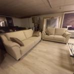 2+3 ZITS BANKEN IN STOF BEIGE, 150 tot 200 cm, Nieuw, 75 tot 100 cm, Rechte bank