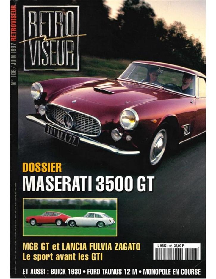 1997 RETROVISEUR MAGAZINE 106 FRANS, Boeken, Auto's | Folders en Tijdschriften