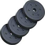 ScSPORTS® Halterschijven set 10 kg - Kunststof - 30 mm - 4 x, Verzenden, Nieuw