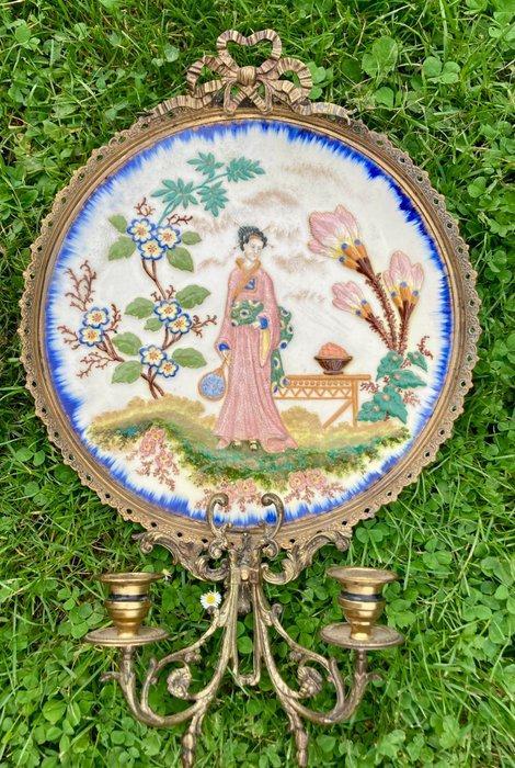 Wandkandelaar (2) - Verguld brons, Antiek en Kunst, Curiosa en Brocante