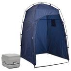 vidaXL Kampeertoilet met tent draagbaar 10 + 10 L, Caravans en Kamperen, Kampeeraccessoires, Nieuw