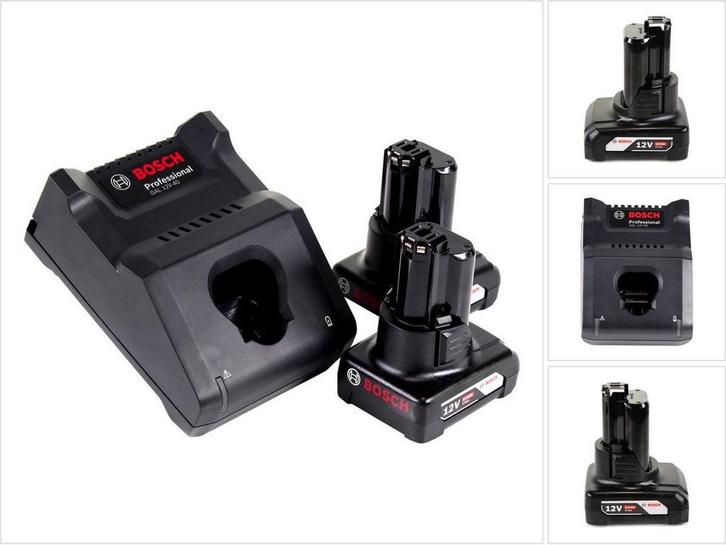 Bosch GBA 12V 6.0Ah - Accu en Snellaadapparaat GAL 12V-40, Huis en Inrichting, Woonaccessoires | Overige, Zo goed als nieuw, Verzenden
