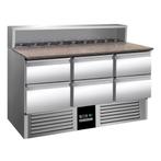 GGM Gastro | Saladette PREMIUM - 1368mm - 6 laden - met |, Verzenden, Nieuw in verpakking