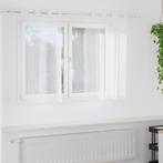 vidaXL Voile Gordijn met gordijnen 2 pcs Wit 140 x 140 cm, Verzenden, Nieuw, Wit