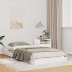vidaXL Bedframe Wit 90 x 220 cm Massief grenenhout, Huis en Inrichting, Slaapkamer | Bedden, Verzenden, Nieuw, Wit, Hout