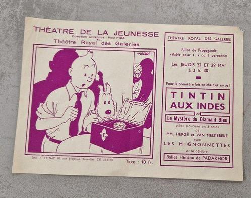 Tintin aux Indes ou le mystère du diamant bleu - 1, Boeken, Stripboeken