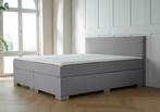 ACTIE! Boxspring Barcelona 180 200 Grijs, Huis en Inrichting, Verzenden, 180 cm, 200 cm, Nieuw