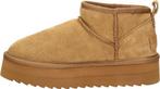 Colors of California Boots - Suede Platform Laarzen - Cognac, Verzenden, Nieuw