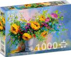 Bouquet with Yellow Flowers Puzzel (1000 stukjes) | Enjoy, Hobby en Vrije tijd, Denksport en Puzzels, Verzenden, Nieuw