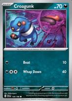 Croagunk 130/198 reverse holo Scarlet en Violet, Ophalen of Verzenden, Nieuw, Losse kaart, Foil
