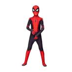 Spiderman Kostuum – Jumpsuit met Masker - Zwart - Maat 110, Ophalen of Verzenden, Nieuw