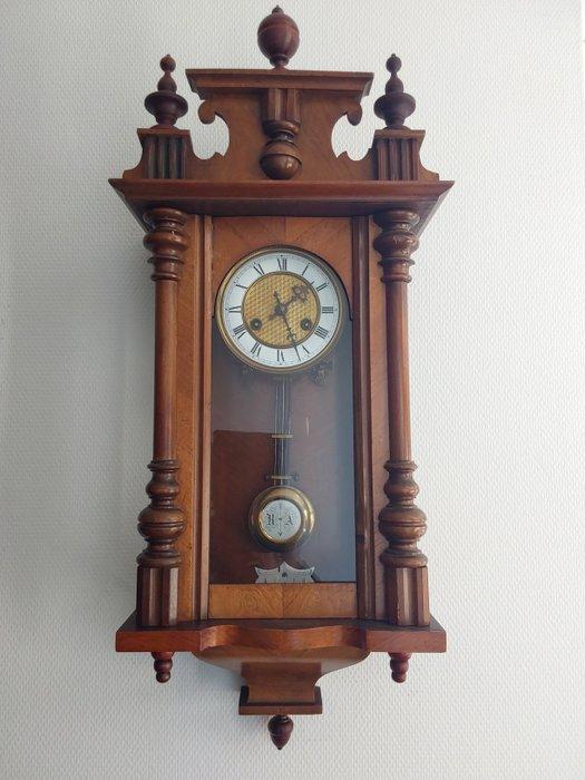 Regulateur Barok - Wortelnotenhout - 1920-1930, Antiek en Kunst, Antiek | Klokken