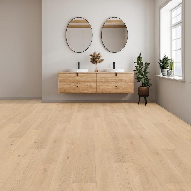 Laminaat rechte plank licht eiken |  Classen Smooth Oak Sand, Huis en Inrichting, Stoffering | Vloerbedekking, Ophalen