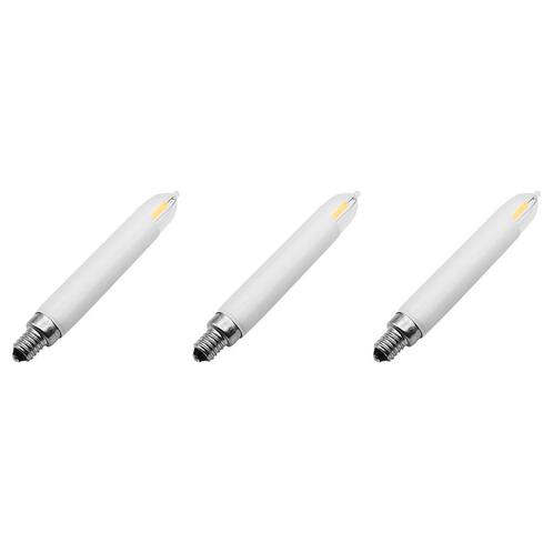 Reserve Kerstlampjes E10 LED Filament Kaars - 3 stuks -, Diversen, Kerst, Nieuw, Verzenden