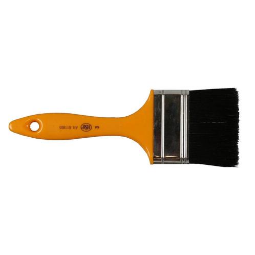 Benson Platte kwast - 70 mm breed - Geel/Zwart - Zwarte h..., Doe-het-zelf en Verbouw, Schildersmaterialen, Nieuw, Ophalen of Verzenden