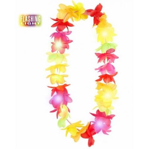 Hawaii slinger/krans met lichtjes - Hawaiikransen, Hobby en Vrije tijd, Feestartikelen, Ophalen of Verzenden