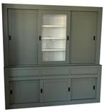 Buffetkast Engels groen Vaassen greeploos 200cm, Ophalen of Verzenden, Nieuw